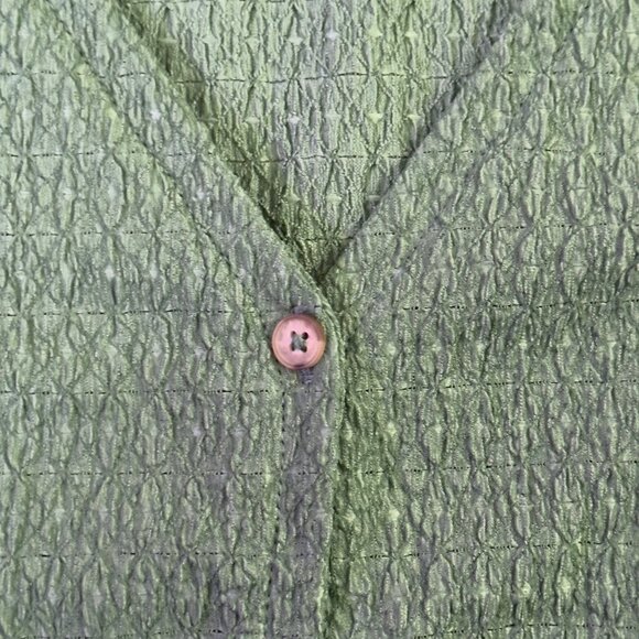 Madewell Womens Green Textured Button-Front Cardigan Sweater XL - Picture 10 of 10